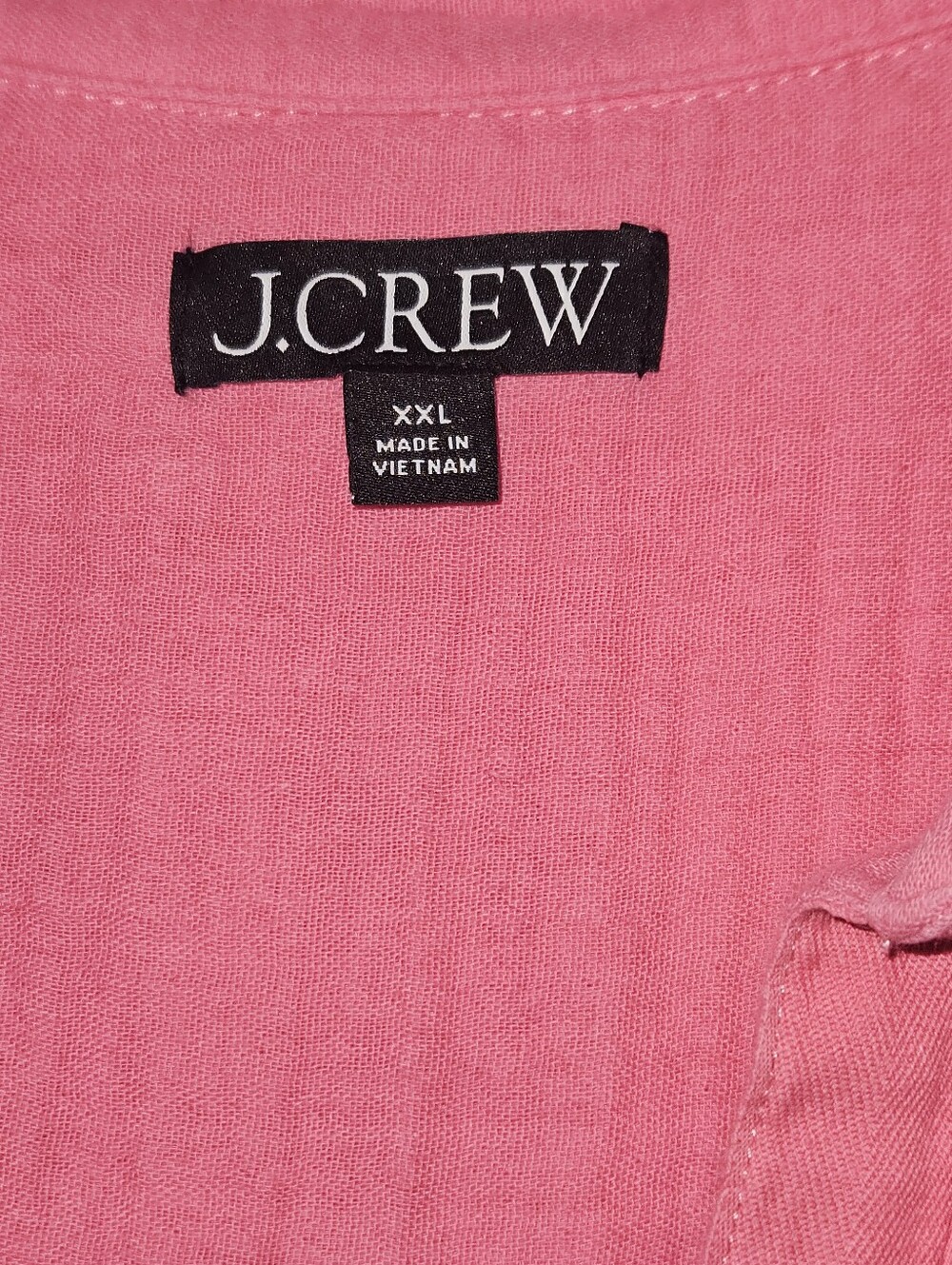 J. Crew Bubblegum Pink Cotton Gauze Tunic Dress XXL - Picture 2 of 7